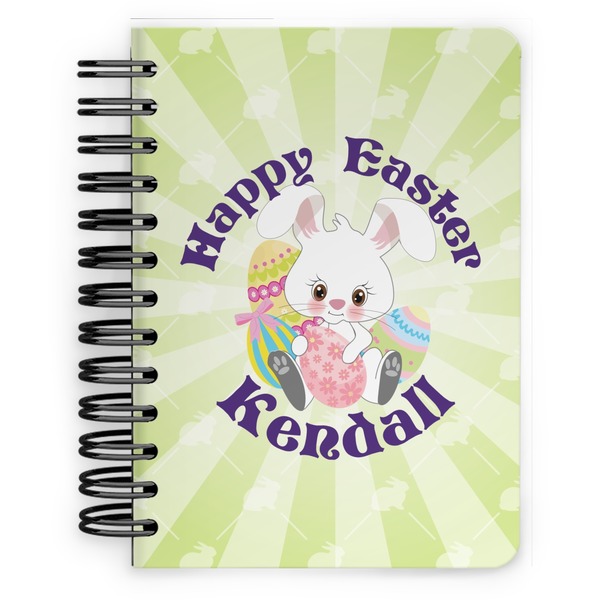 Custom Easter Bunny Spiral Notebook - 5x7 w/ Name or Text