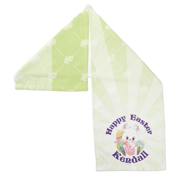 Easter Bunny Sports Towel Folded - Both Sides Showing