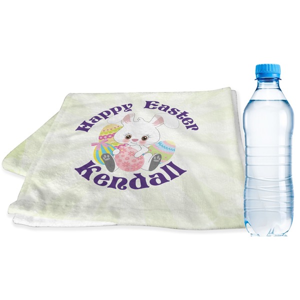 Custom Easter Bunny Sports & Fitness Towel (Personalized)