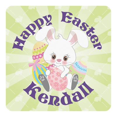 Easter Bunny Square Decal (Personalized)