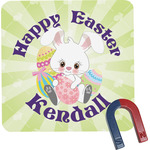 Easter Bunny Square Fridge Magnet (Personalized)
