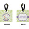 Easter Bunny Square Luggage Tag (Front + Back)