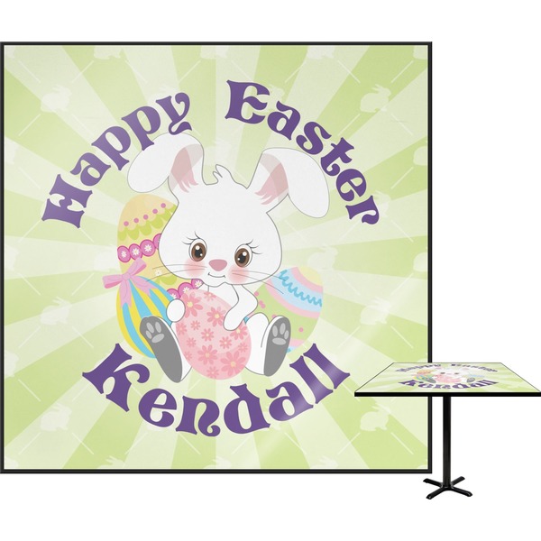Custom Easter Bunny Square Table Top (Personalized)