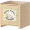 Easter Bunny Square Wall Decal on Wooden Cabinet