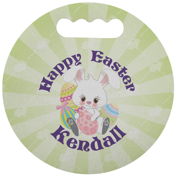 Custom Easter Bunny Stadium Cushion (Round) (Personalized)