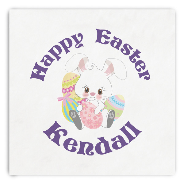 Custom Easter Bunny Paper Dinner Napkins (Personalized)