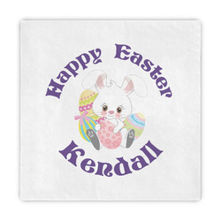 Easter Bunny Standard Decorative Napkins (Personalized)