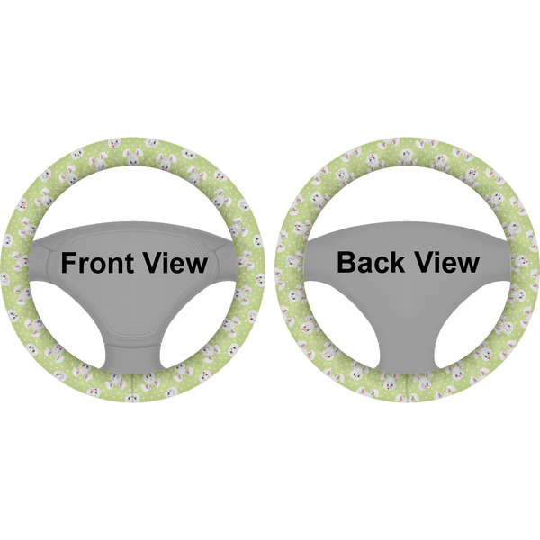 Easter Bunny Steering Wheel Cover- Front and Back