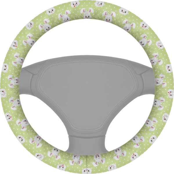 Custom Easter Bunny Steering Wheel Cover