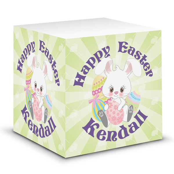 Custom Easter Bunny Sticky Note Cube (Personalized)