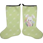 Easter Bunny Holiday Stocking - Double-Sided - Neoprene