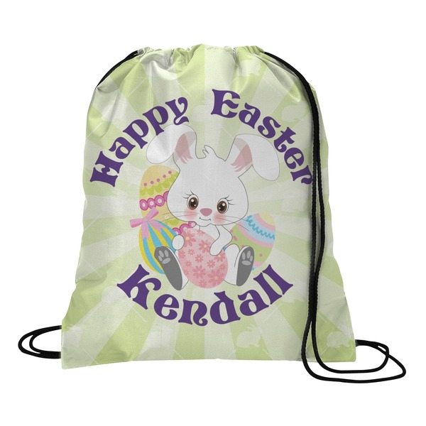 Custom Easter Bunny Drawstring Backpack - Medium (Personalized)
