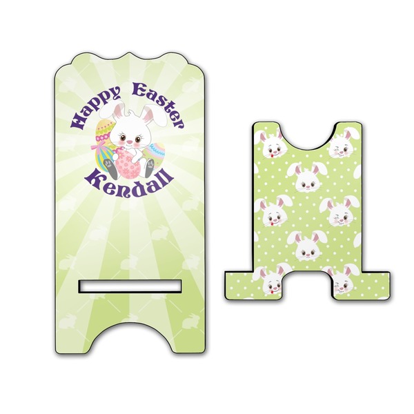 Easter Bunny Stylized Phone Stand - Front & Back - Large