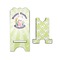 Easter Bunny Stylized Phone Stand - Front & Back - Small