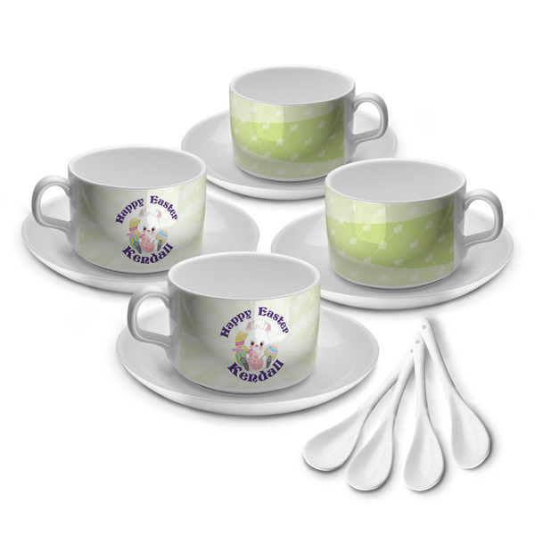 Custom Easter Bunny Tea Cup - Set of 4 (Personalized)