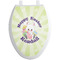 Easter Bunny Toilet Seat Decal Elongated