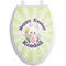 Easter Bunny Toilet Seat Decal - Elongated (Personalized)
