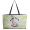 Easter Bunny Beach Totes Bag - w/ Black Handles (Personalized)