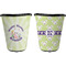 Easter Bunny Trash Can Black - Front and Back - Apvl