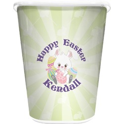 Easter Bunny Waste Basket - Double Sided (White) (Personalized)
