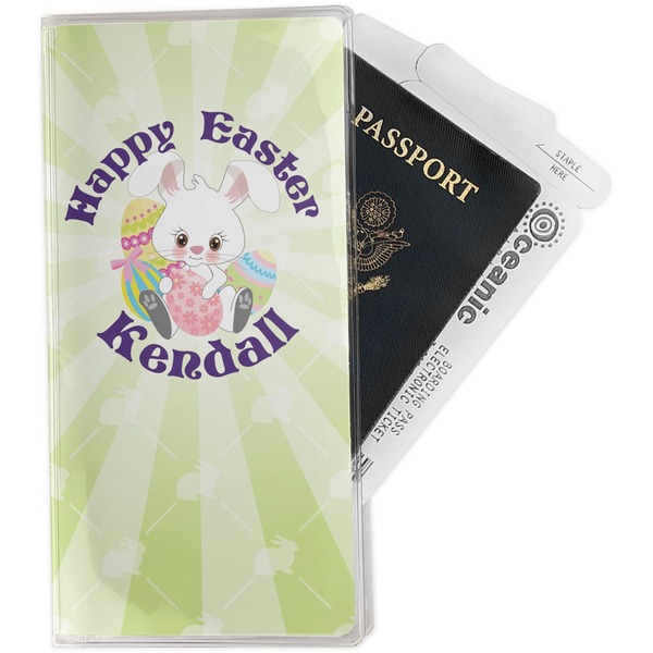 Custom Easter Bunny Travel Document Holder