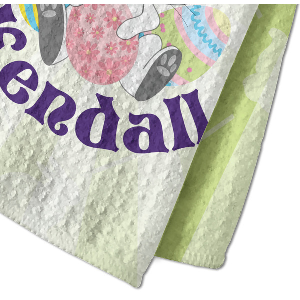 Easter Bunny Waffle Weave Towel - Closeup of Material Image