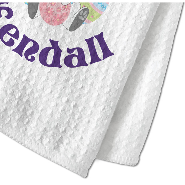 Easter Bunny Waffle Weave Towel - Closeup of Material Image