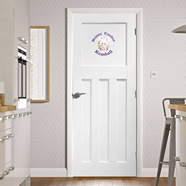 Easter Bunny Wall Graphic on Door