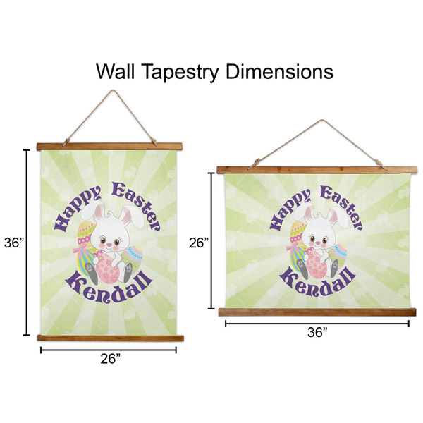 Easter Bunny Wall Hanging Tapestries - Parent/Sizing