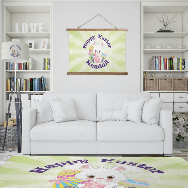 Easter Bunny Wall Hanging Tapestry - IN CONTEXT