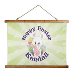 Easter Bunny Wall Hanging Tapestry - Wide (Personalized)
