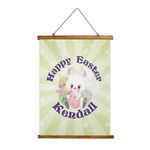 Easter Bunny Wall Hanging Tapestry - Tall (Personalized)