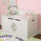 Easter Bunny Wall Monogram on Toy Chest