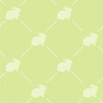 Easter Bunny Wallpaper & Surface Covering (Water Activated 24"x 24" Sample)