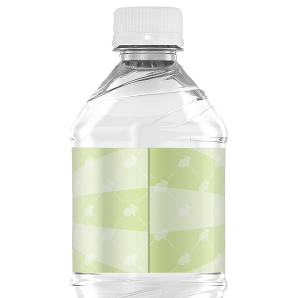 Easter Bunny Water Bottle Label - Back View