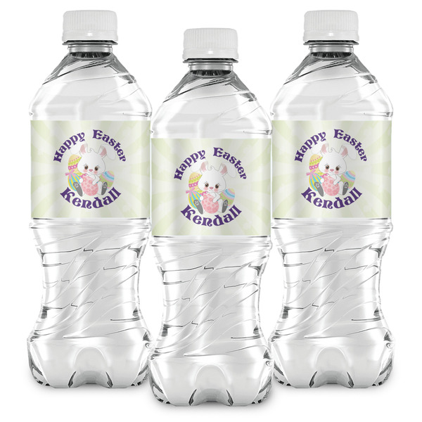 Easter Bunny Water Bottle Labels - Front View