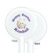 Easter Bunny White Plastic 5.5" Stir Stick - Single Sided - Round - Front & Back