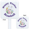 Easter Bunny White Plastic Stir Stick - Double Sided - Approval