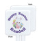 Easter Bunny White Plastic Stir Stick - Single Sided - Square - Approval