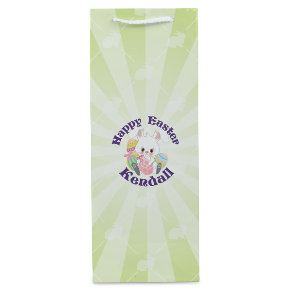 Easter Bunny Wine Gift Bag - Gloss - Front