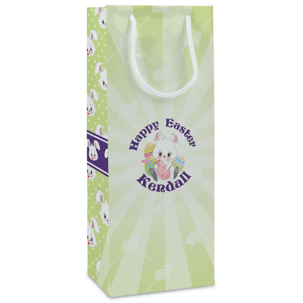 Custom Easter Bunny Wine Gift Bags (Personalized)