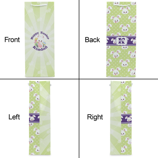 Easter Bunny Wine Gift Bag - Matte - Approval
