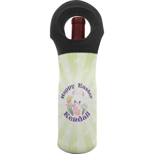 Custom Easter Bunny Wine Tote Bag (Personalized)