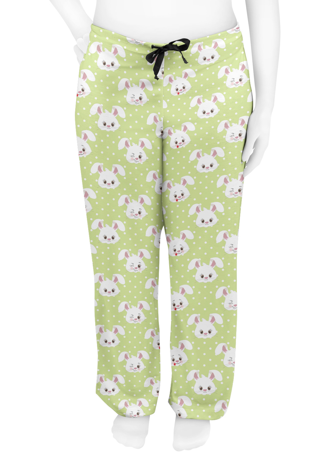 Easter Bunny Womens Pajama Pants XS (Personalized) YouCustomizeIt