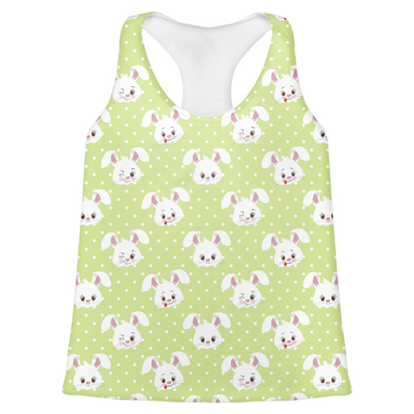 Custom Easter Bunny Womens Racerback Tank Top - 2X Large