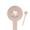 Easter Bunny 4" Round Wooden Food Picks - Single Sided (Personalized)