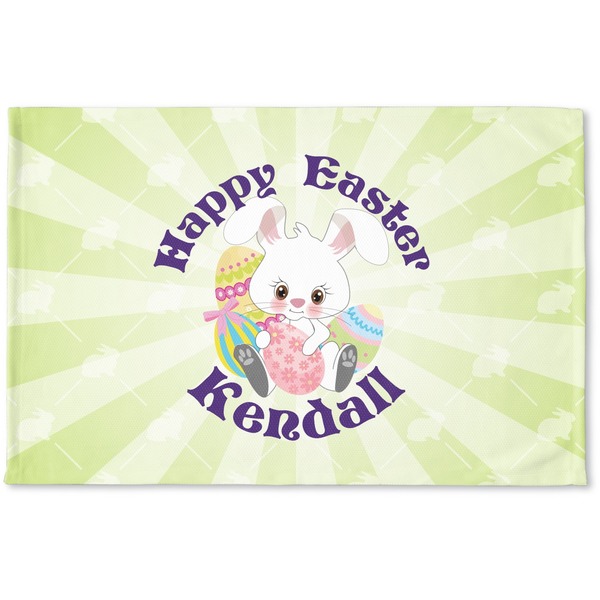 Custom Easter Bunny Woven Mat (Personalized)