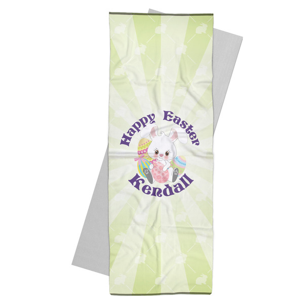 Custom Easter Bunny Yoga Mat Towel (Personalized)