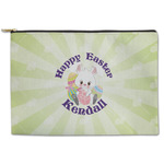 Easter Bunny Zipper Pouch - Large - 12.5"x8.5" (Personalized)
