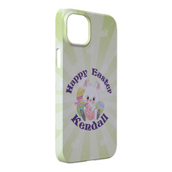 Easter Bunny iPhone Case - Plastic - iPhone 14 Plus (Personalized)